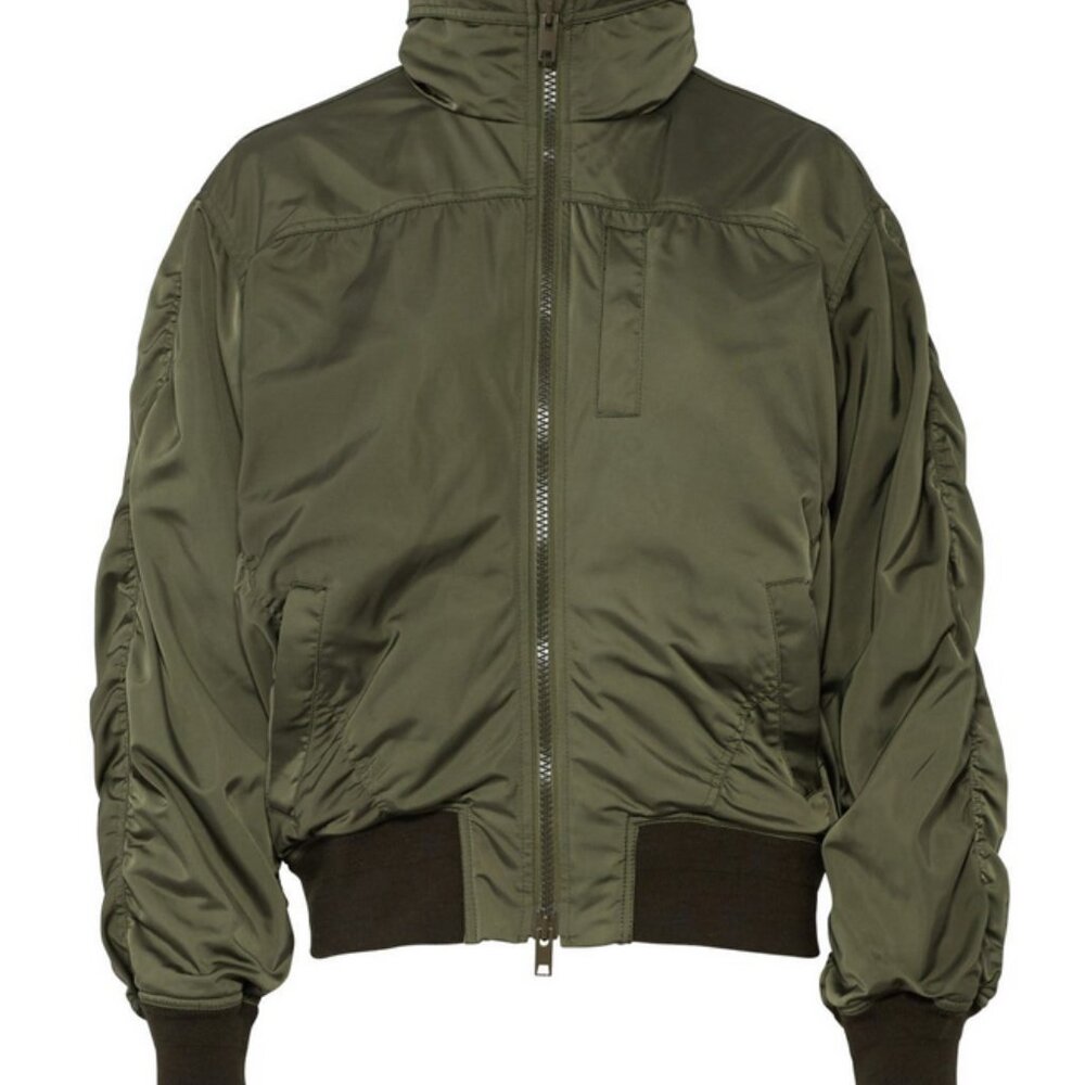 FINAL SALE [Vince] Mountain Green Rouched Bomber